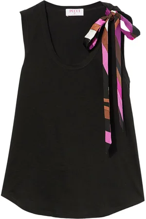 Puccini Scoop-neck jersey tank top
