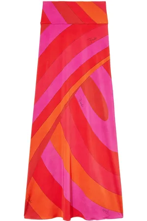 Puccini Iride-print long skirt