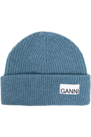 Ganni Logo-patch beanie