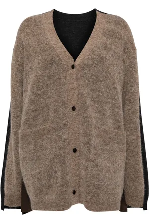 JNBY Color-block long-sleeved cardigan