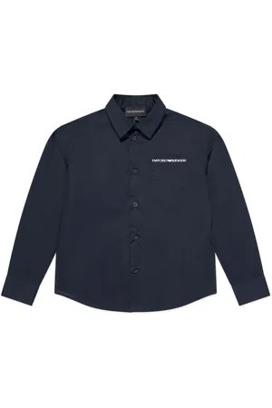 Emporio Armani Logo-embroidered button-up shirt