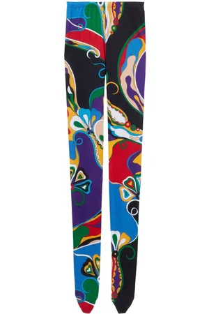 Puccini Orchidee-print tights