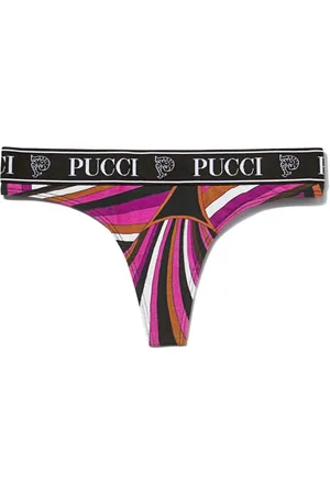 Puccini Logo-print thong (set of three)