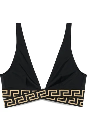 VERSACE Greca-detailing bikini top