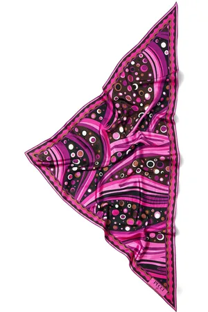 Puccini Fontane-print silk scarf