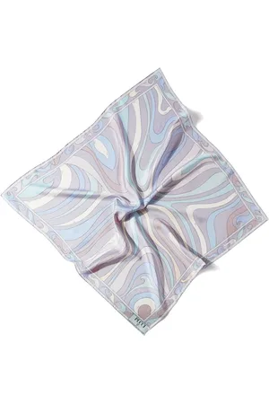 Puccini Large Marmo-print silk scarf