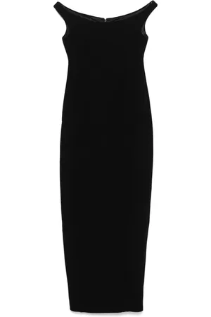 Totême Curved off-shoulder maxi dress