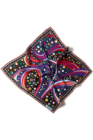 Puccini Large Fontane-print silk scarf