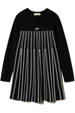Twin-Set Striped knitted dress