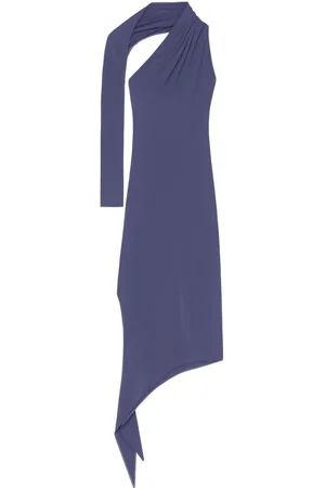 Courrèges Slash crepe maxi dress