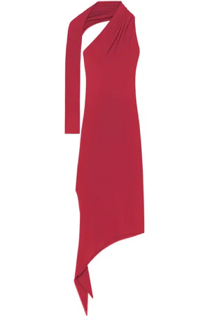 Courrèges Slash crepe maxi dress