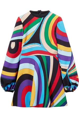 Puccini Iride-print mini dress