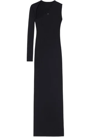 Courrèges Ribbed-knit maxi dress