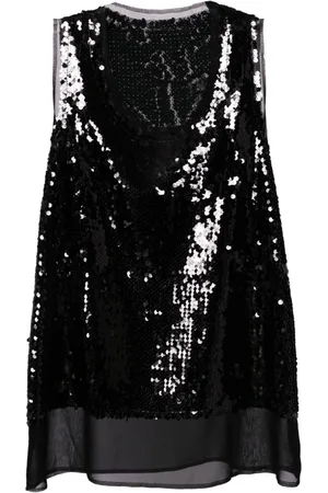 Comme des Garçons Sequined tank top