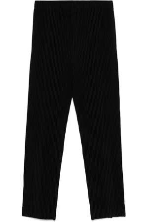 Issey Miyake Plissé-effect trousers