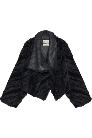 YVES SALOMON Cropped draped jacket