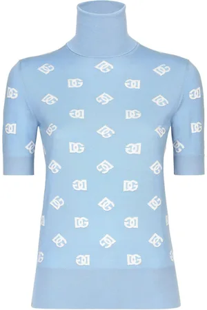 Dolce & Gabbana High neck embroidered top