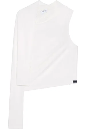 Courrèges Asymmetric off-shoulder T-shirt