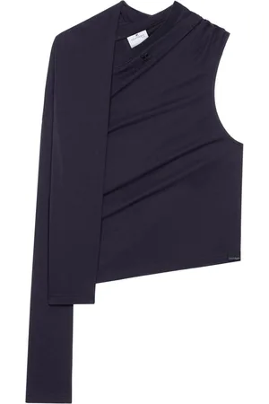 Courrèges Asymmetric off-shoulder T-shirt