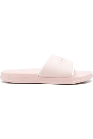 Calvin Klein Logo-embossed slides