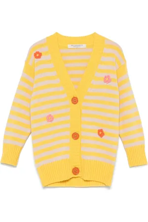 PHILOSOPHY DI LORENZO SERAFINI Floral-appliqué cardigan