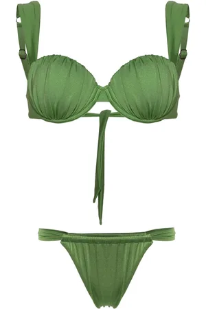 Noire Swimwear Cheeky ruched bikini set