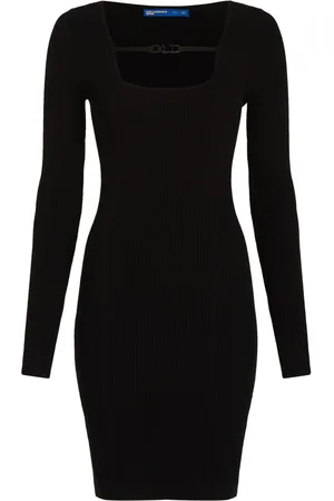 Karl Lagerfeld Square-neck knitted dress