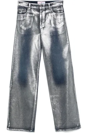Chiara Ferragni Metallic jeans