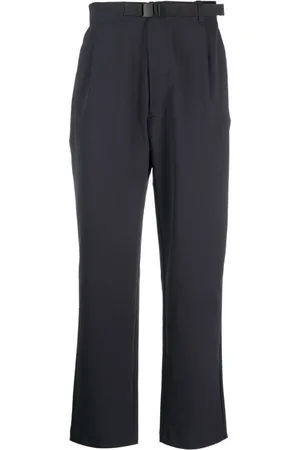 GOLDWIN Belted straight-leg trousers