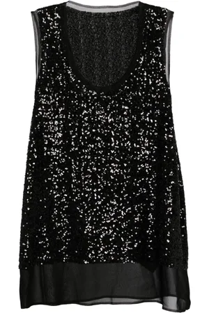 Comme des Garçons Sequin-embelished tank top