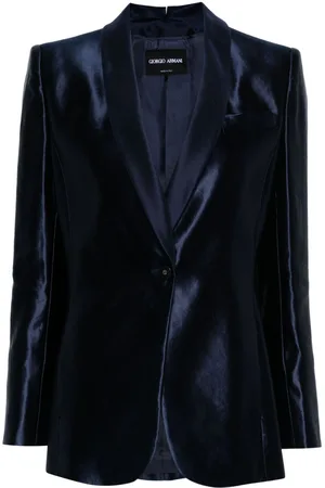Giorgio Armani Single-breasted satin blazer