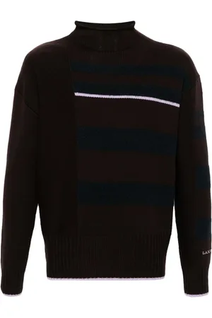 Lanvin Striped mock-neck jumper