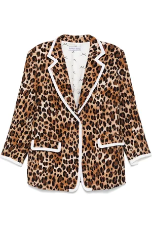 Rowen Rose Leopard-print blazer