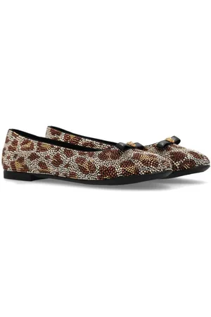 VERSACE Animal-motif ballerina shoes