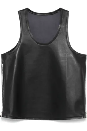 Comme des Garçons Faux-leather tank top