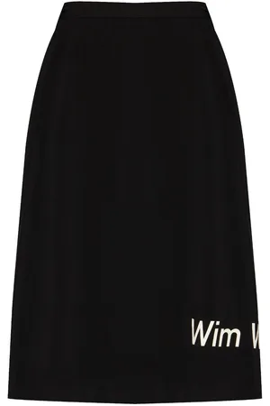 YOHJI YAMAMOTO Text-print skirt