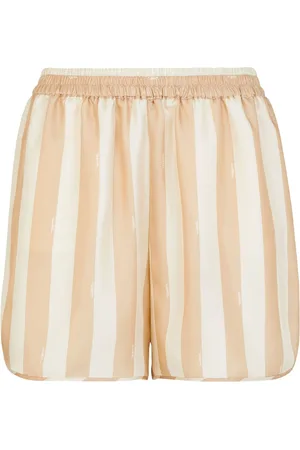 Fendi Striped silk shorts