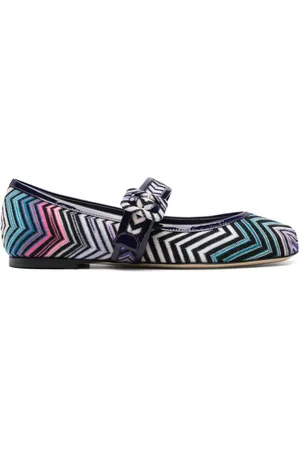 Missoni Zigzag-woven ballet flats
