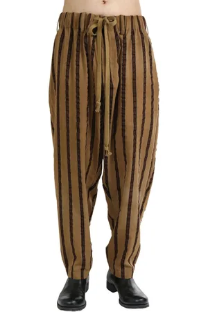 UMA WANG Striped loose trousers