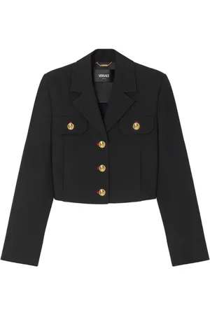 VERSACE Uniform cropped jacket