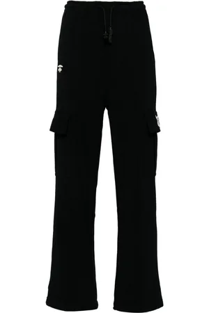 A Bathing Ape Logo cargo trousers