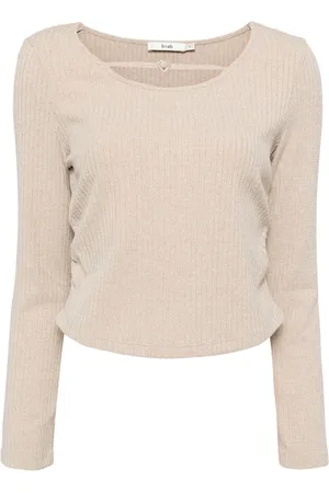 B+AB Cut-out ribbed top
