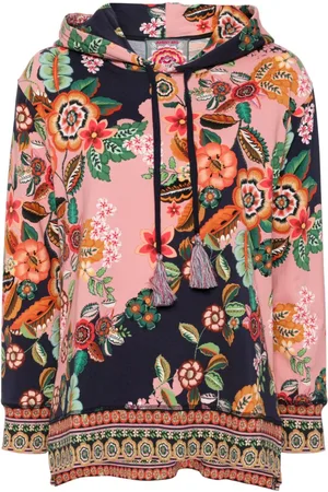 JOHNNY WAS High-low hem hoodie