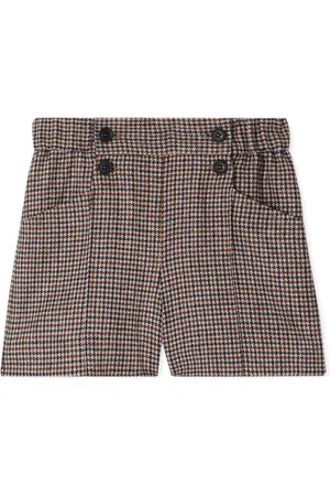 BONPOINT Diplome houndstooth-check shorts