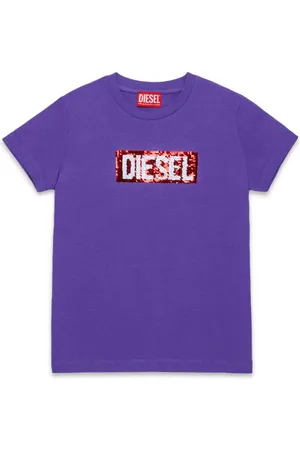Diesel Sequin-embellished cotton T-shirt