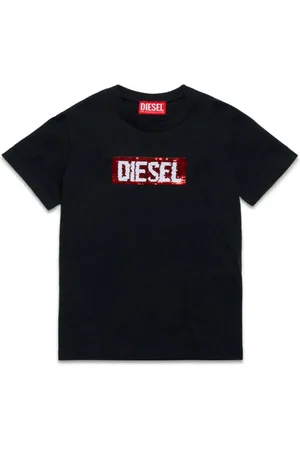 Diesel Sequin-embellished cotton T-shirt