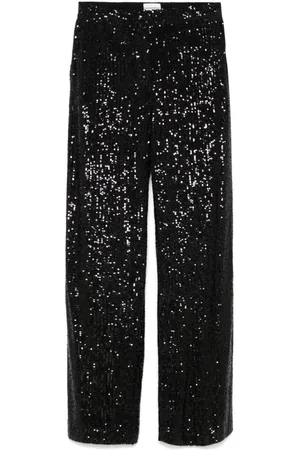 Claudie Pierlot Sequin straight-leg trousers