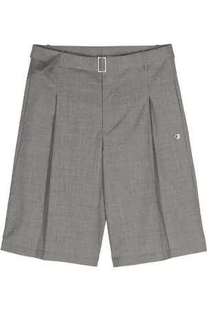 Etudes Cooper wool pleated shorts