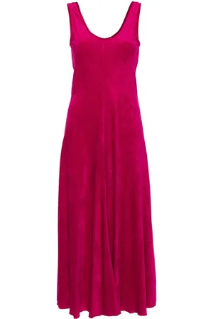 FORTE FORTE V-neck corduroy maxi dress