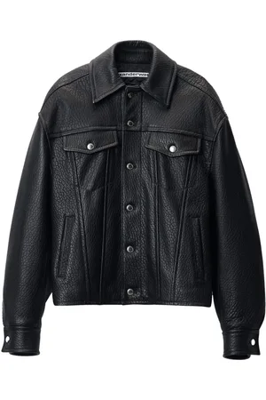 Alexander Wang Curved-sleeve leather jacket